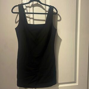 Dynamite Open Neck Bare Shift Dress Black